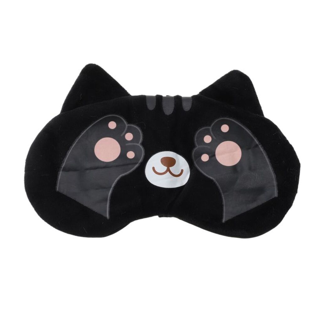 Cartoon Cat Paw Eye Mask Black